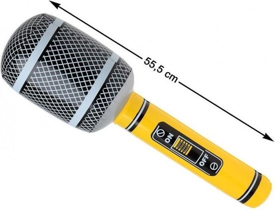 opblaasbare microfoon 55 cm | bol.com