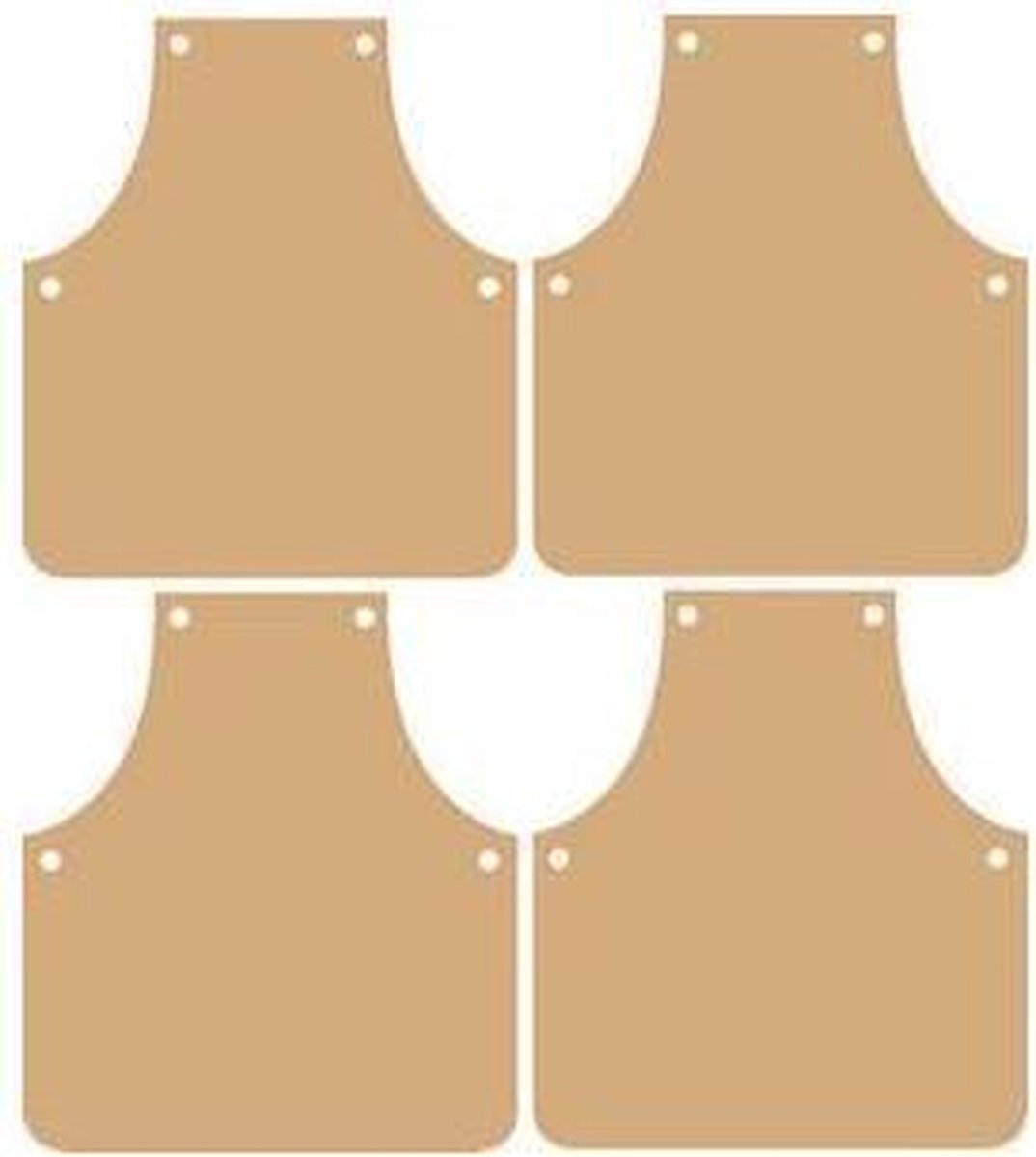 Dutch Doobadoo Dutch MDF art mini album schort 3 milimeter / 4 bladen 17x15 centimeter