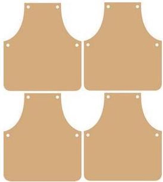 Dutch Doobadoo Dutch MDF art mini album schort 3 milimeter / 4 bladen 17x15 centimeter