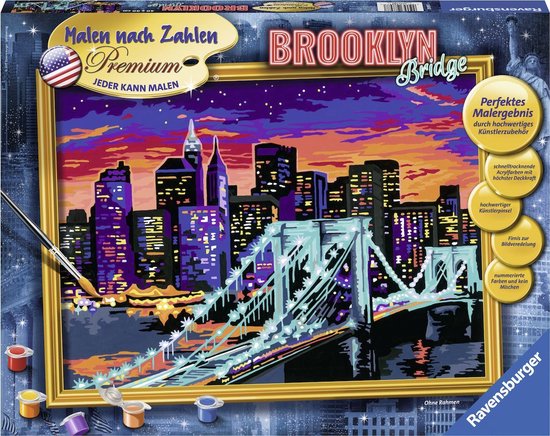 Ravensburger Schilderen op nummer Brooklyn Bridge - Hobbypakket | bol