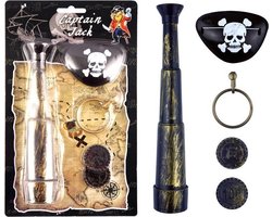 Henbrandt Piraten accessoires set - 5-delig speelgoed voor kinderen - Verrekijker