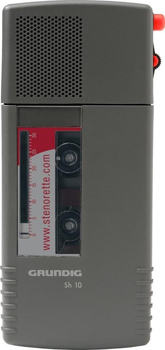 Grundig SH10 Steno Cassette, Analoog, grijs