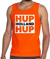 Nederlands elftal supporter tanktop Hup Holland Hup oranje voor heren M