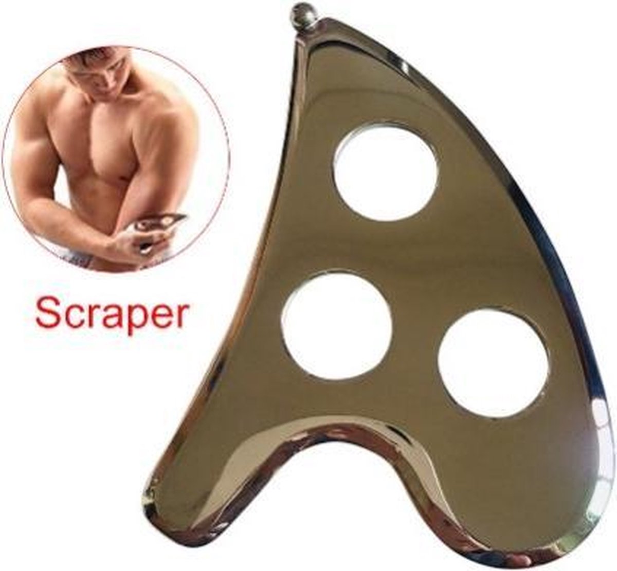 VITADO Fascia IASTM Guasha tool fascie schraper voor rug, benen arm en billen type 3