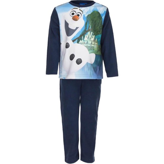 Frozen Olaf Pyjama Fleece Blauw - Maat 116 - 6 jaar | bol.com