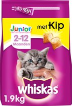 Whiskas Junior - Kattenbrokken - Kip - zak 6 x 1,9 kg