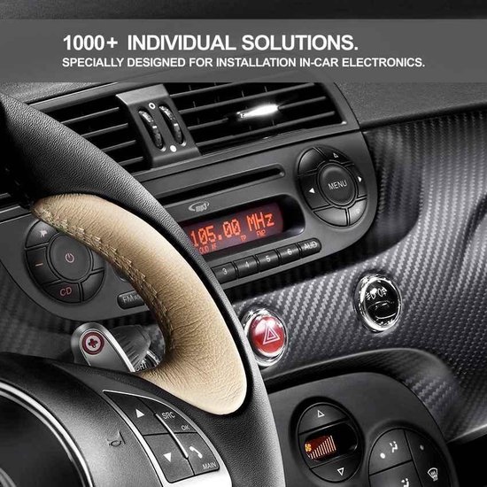 auto radio aansluitkabel / verloopkabel geschikt voor BMW 1987+ (select models) / LAND ROVER 2001+ (select models) / ROVER 1999+ (select models) / MINI 2000+ (select models) Audiovolt 12-003 - Merkloos