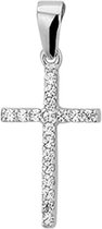 The Jewelry Collection Hanger Kruis Zirkonia - Goud