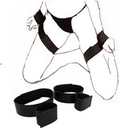 BDSM- sex handboeien- Enkelboeien- Volwassenen- Seksspeeltjes- Bondage- Boeienset voor handen bovenbenen en/ of enkel – Zwart
