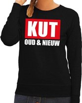 Foute new year trui / sweater - kut oud en nieuw - zwart voor dames XL