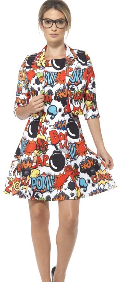 Comic Strip Suit with Jacket & Dress