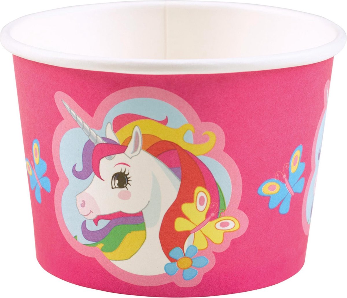 Snack -IJs bakjes Eenhoorn - regenboog 8 stuks