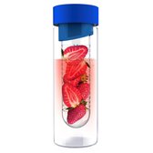Asobu Flavour It Drinkbeker - Glas - Incl. Fruitinfuser - 480 ml - Blauw