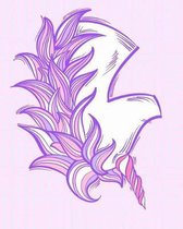 Left Handers Unicorn Square Grid Notebook