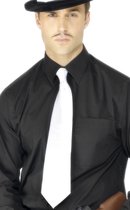 SMIFFY'S - Witte gangster stropdas voor volwassenen