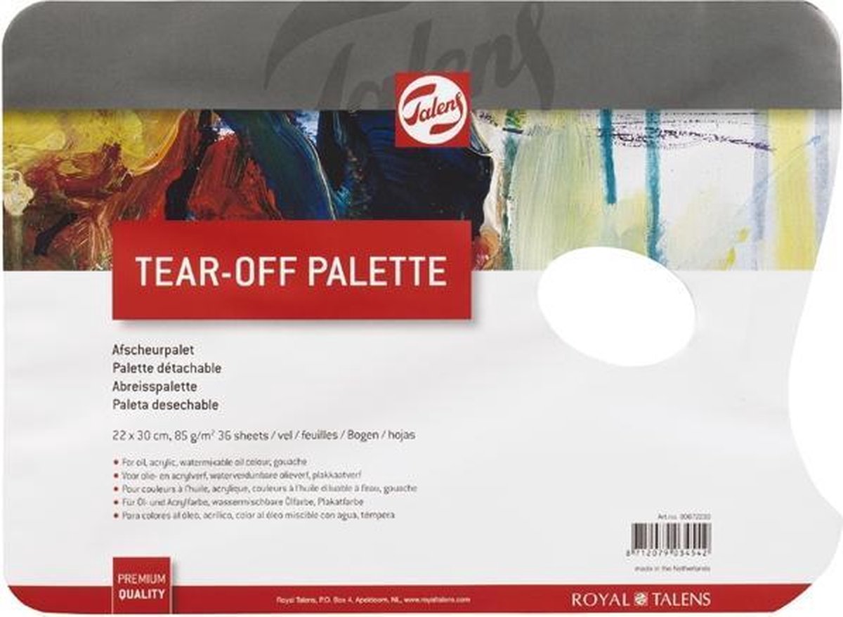 Talens afscheurpalet 22x30cm - 36 vellen