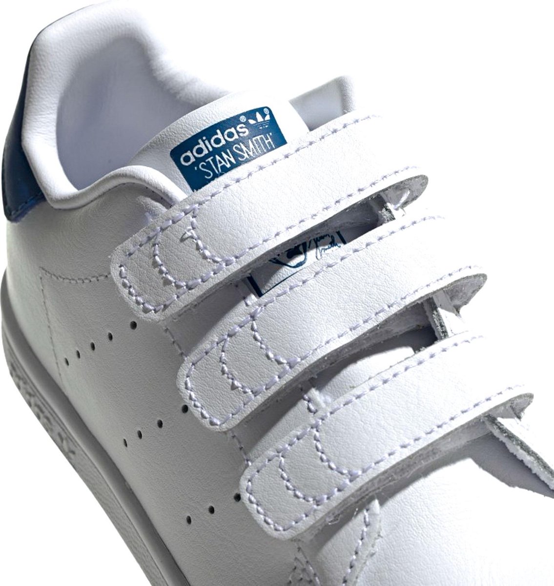 Vochtigheid Respectievelijk cijfer adidas Stan Smith CF I Sneakers - Maat 21 - Unisex - wit/blauw | bol.com