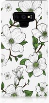 Geschikt voor Samsung Galaxy Note 9 Standcase Hoesje Design Dogwood Flowers