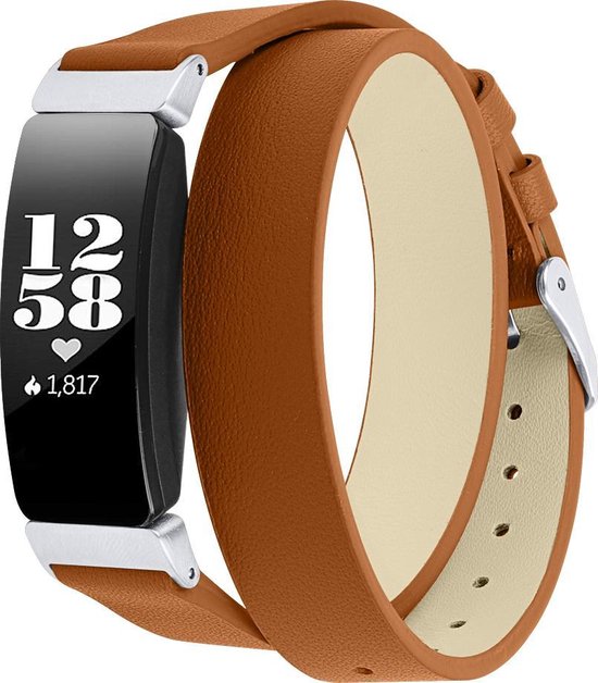 Bracelet cuir Fitbit Inspire 3 (marron) 