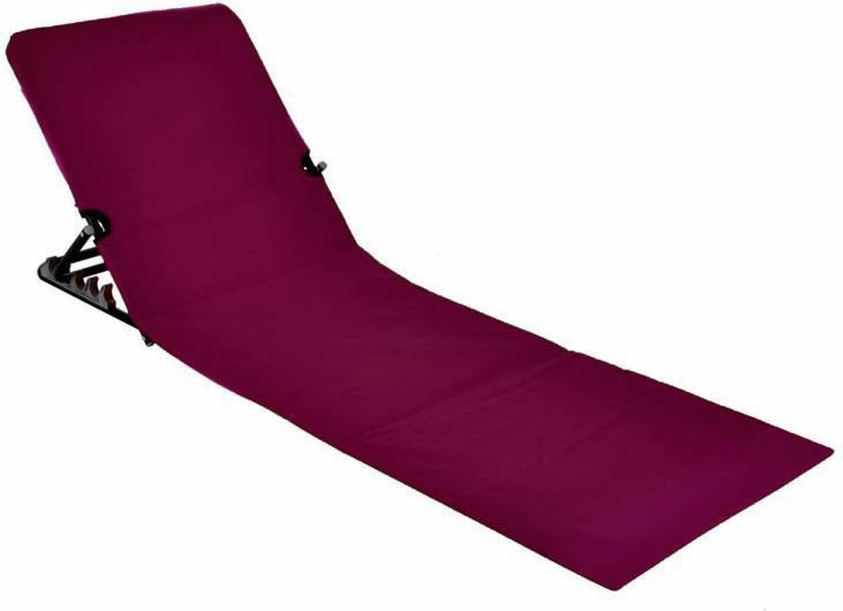 COSTWAY Opvouwbare Strandmat Set van 3 met 2 Ligstoelen & Bijzettafel, Verstelbare Strand & Ligstoel Set voor Buiten Ontspannen & Zonnebaden, Makkelijk Draagbaar Ligbed voor Strand, Patio, Kampeer (Blauw