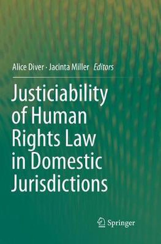 Justiciability of Human Rights Law in Domestic Jurisdictions - cover