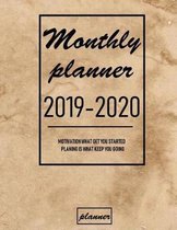 Monthly Planner 2019 - 2020