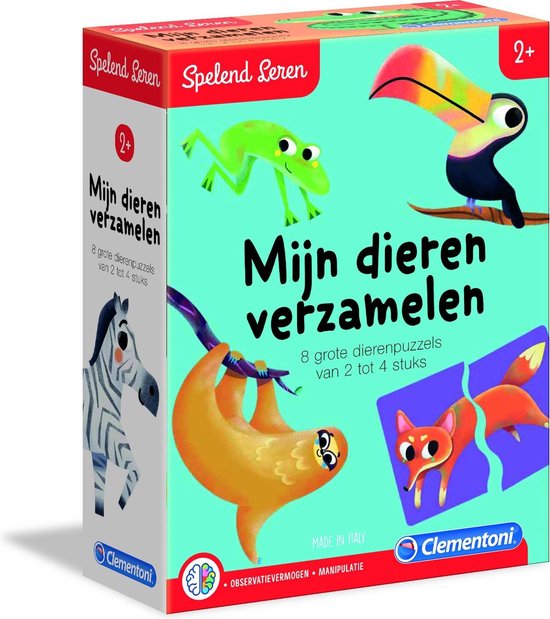meesteres ironie lade Clementoni Spelend Leren Mijn Dierenpuzzels Educatief spel | Games | bol.com