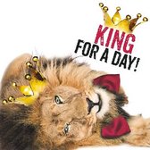 Wenskaart Dierenmanieren KING for a day!