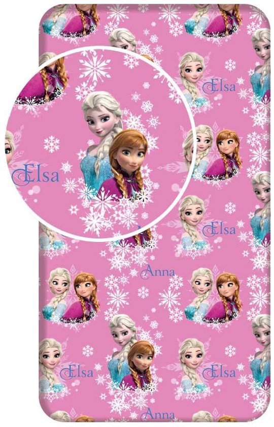 Disney Frozen Sisters - Dekbedovertrek - Eenpersoons - 140 x 200 cm - Roze - Disney Frozen