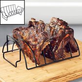 OWO - Bbq barbeque grill steak spareribs ribs vlees houder standaard RVS