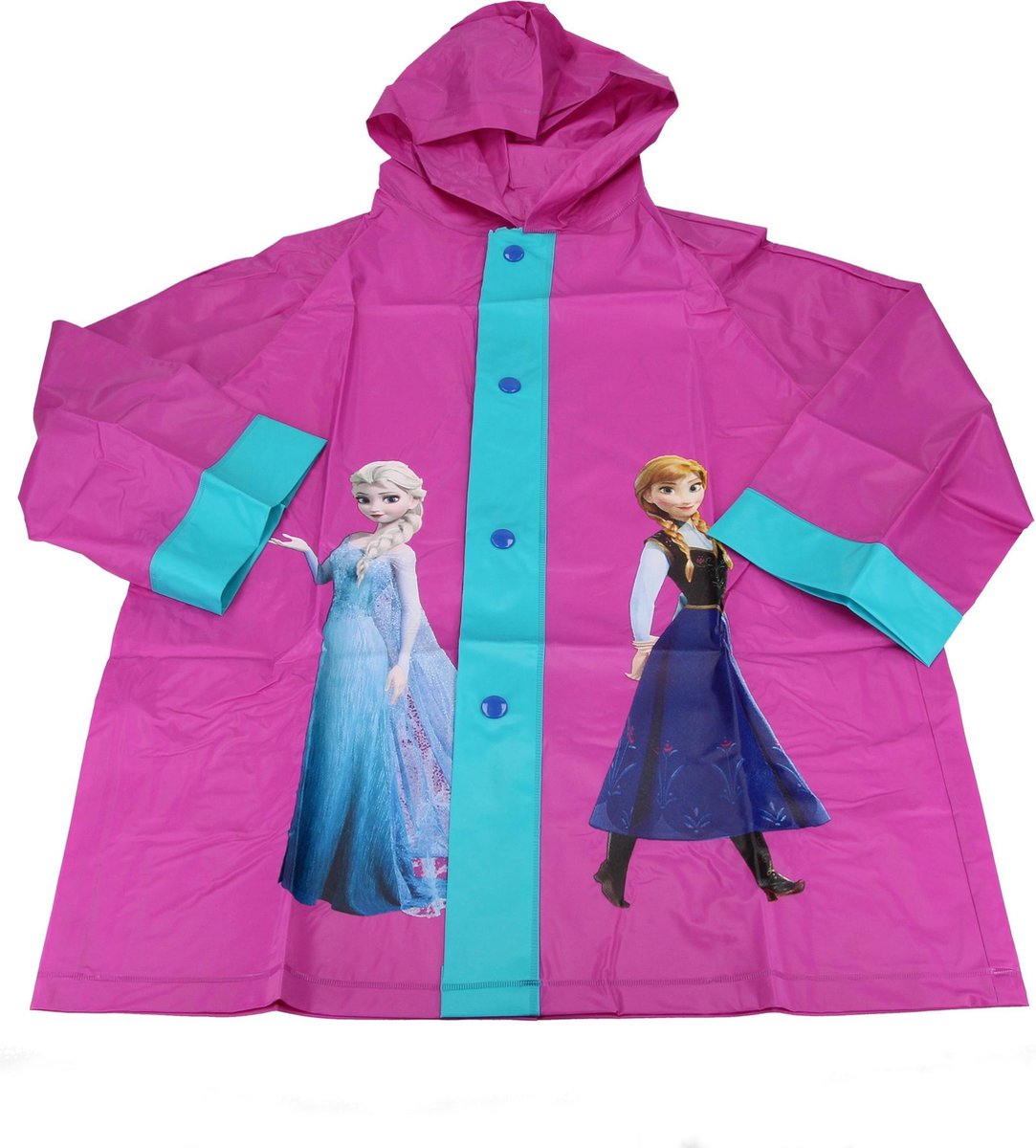 Frozen en Elsa Regenponcho voor Kinderen – – 104/110 | Regenjack met... | bol.com