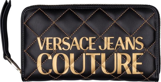 Versace Jeans Couture Dames Portemonnee Gewatteerd - Black | bol.com