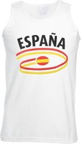 Spanje fan tanktop wit heren 2xl