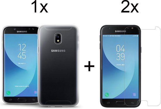 Samsung J3 2017 Hoesje - Samsung Galaxy J3 2017 hoesje siliconen case  transparant... | bol.com