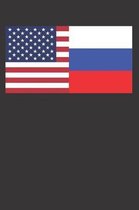 USA Russia Country Flag Notebook Journal