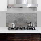 Crearreda - Achterwand Keukensticker XL – Grijs (betonlook) - 100 x 47 cm