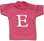 Naamslinger Lettershirts roze E