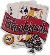 Wandbord - Blackjack - 43x43 cm - Exclusief Design Made in the USA