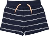 Dirkje Meisjes Short - Navy + white stripe - Maat 62