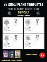 Cute Crafts for Kids (28 snowflake templates - Fun DIY art and craft activities for kids - Difficult)