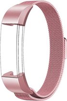 YONO Milanees Bandje Roze voor Fitbit Alta HR - Vervangende RVS Armband met Magneetsluiting – Small