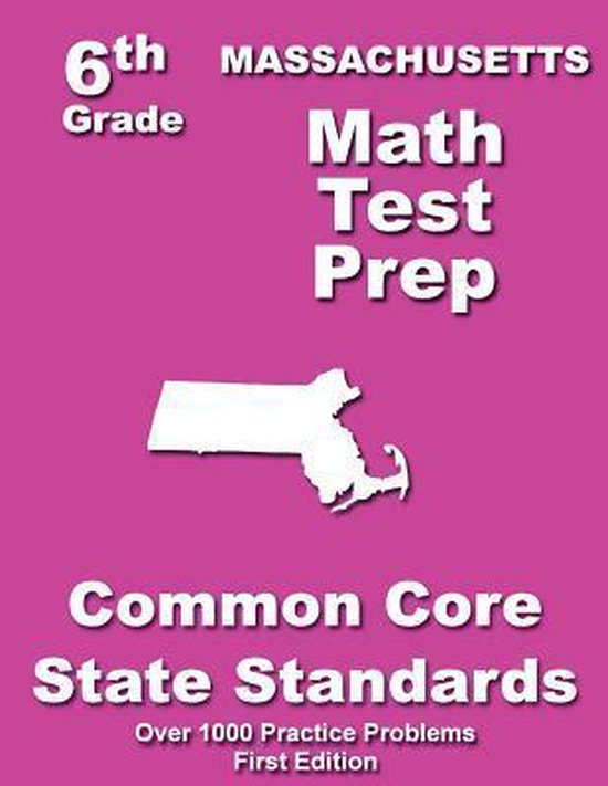 Massachusetts 6th Grade Math Test Prep - cover