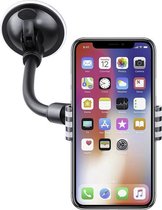 Shop4 - iPhone X Autohouder Raamhouder Knijpklem Zwart