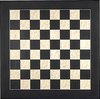 Afbeelding van het spelletje Luxe houten schaakbord zwart en esdoorn 50 cm - veldmaat 50 mm - maat 5