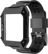 Armor Bandje Zwart geschikt voor FitBit Ionic – Protective Case Armband Black