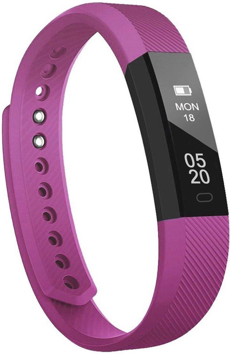 Activity Tracker met Hartslagmeter Paars Fitness Armband