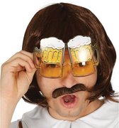 Oktoberfest Bier pullen verkleed bril voor volwassenen - Bierbril - Bierfeest - Oktoberfest verkleed accessoire brillen