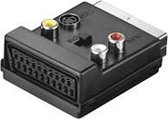 Goobay AVK 198 SCART 3x RCA / 4-pin mini DIN Zwart