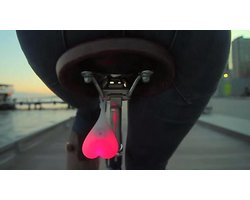 Bike Balls Achterlicht fietsverlichting - Led Lamp - Met knipperstand - Inclusief batterijen | REBL