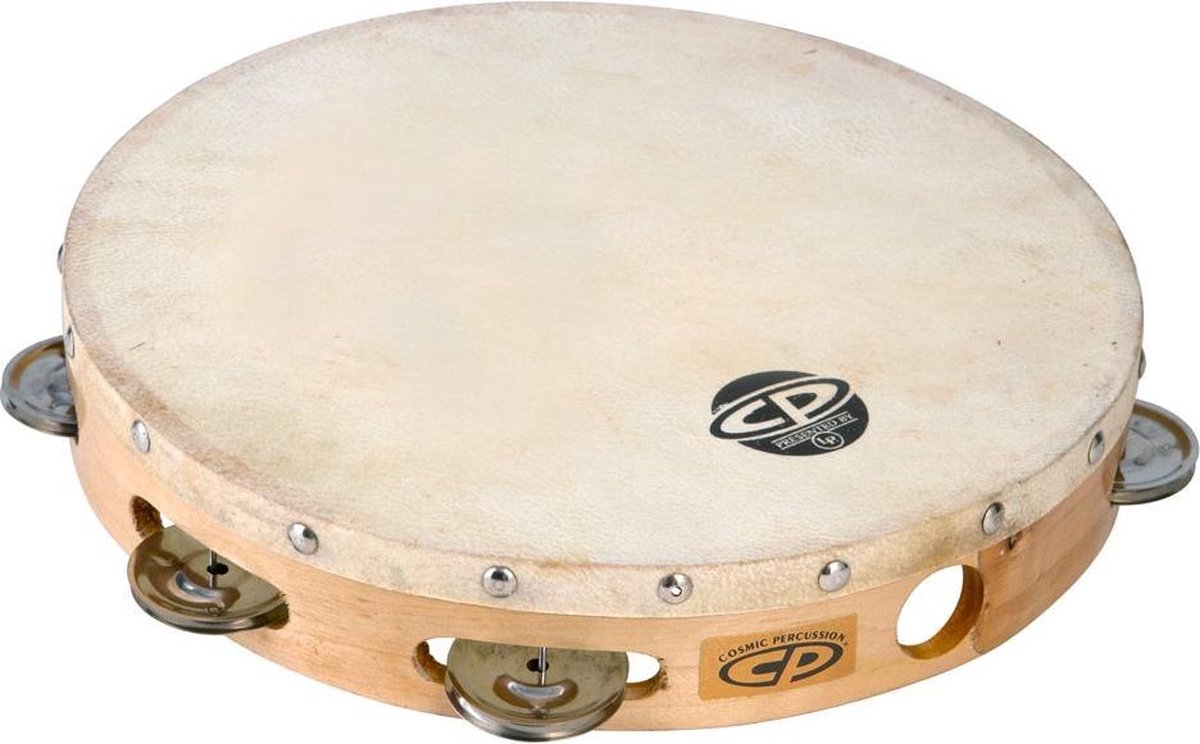 Latin Percussion LP CP379 Wood Tambourine Single With Head